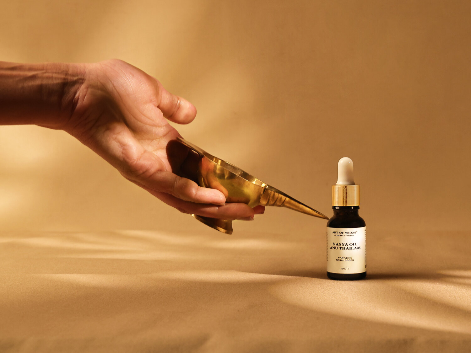 Anu Thailam ulje za nos s Kansa ritualnom zdjelicom za profesionalne račune Shop Ayurveda EU