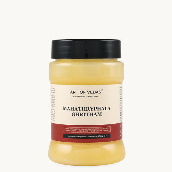 Art of Vedas Maha Triphala Ghritham, klasični ayurvedski ghee: Amla, Haritaki, kozje mlijeko. Staklenka 150 g