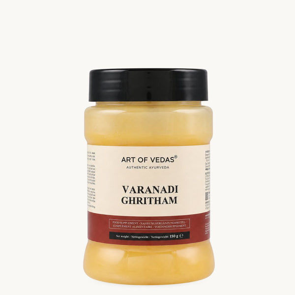 Art of Vedas Varanadi Ghritham, klasični ayurvedski ghee: Shatavari, Haritaki. Staklenka 150 g